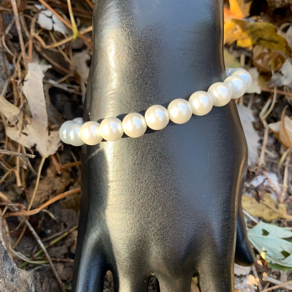 Genuine Freshwater Shell Pearl, White, 8mm